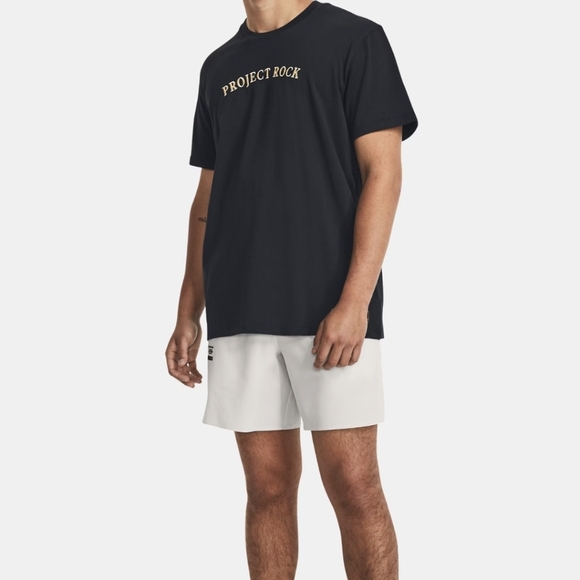 NWT UA Men's Project Rock Heavyweight Short Sleeve shirt - Picture 9 of 17